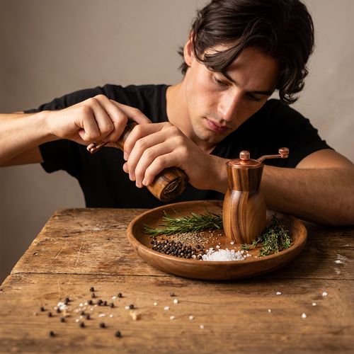 Acacia Wood Grinder Set